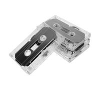 Cassettes Audio Vierges 30, Lot de 4, Style Rétro | Face Simple 15, Double Face 30, Boîtier Rigide Transparent, Usage Enseignement et Discours