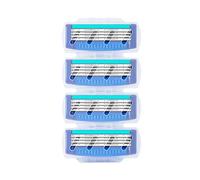 Cassettes De Rasage Pour Les Soins Du Visage Pour Hommes,Lame De Rasoir De Haute Qualité,Compatible Avec Gillette Mach 3 - Type 4 Pcs Blades #B