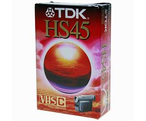 CASSETTES VHS-C TDK HS 45 MINUTES PAL SECAM
