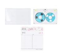 Cassettes Vierges pour enregistrer Audio des Cassettes Transparentes à Faible Sort à Faible Bruit Cassettes vides Cassettes enregistrables idéales pour Les Groupes de Musiciens et (Bleu)