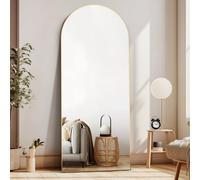 CASSILANDO Miroir bombé 165 x 60 cm, suspendu ou appuyé, doré, pour chambre à coucher et garde-robe