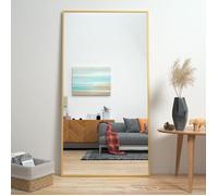 CASSILANDO Miroir pleine longueur 165 × 60 cm, grand miroir sur pied, chambre à coucher, dressing et miroir mural à cadre fin
