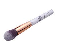 casstaly 1 Pc Gris Grand Cosmétiques Doux Poudre de Maquillage Pinceau Pinceaux de Maquillage Blush Flame Pinceaux Fondation Rondes Maquillage Pinceaux en Aluminium