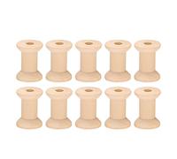 casstaly 10pcs Bobine De Fil Vide en Bois Couleur 29mm X23mm