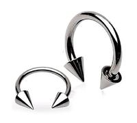 casstaly 10x Bague En Acier En Forme De U De Fer À Cheval En Forme De Fer À Cheval Avec Cône En Fer À Cheval, 1.2 x 10mm