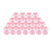 casstaly 24x a Dragees Mini biberon 4x9cm Strass Ours Rose Cadeau faveur bonbonniere Fille Bapteme