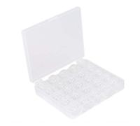casstaly 25x Plastique Canettes Bobine Fil Corde+ Boite Emballage pour Machine a Coudre