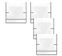casstaly 4 Housses de Protection pour Chaise de Salon - Transparentes - pour la Plupart des Chaises de Salon et de Bureau