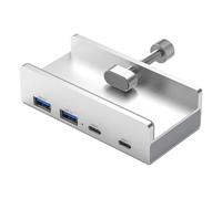 casstaly 4 ports USB 3.2 HUB 3.2 Aluminium Alimentation USB 3.2 Splitter Adaptateur Clip Multi Concentrateur 10G PC Accessoires Hub, A