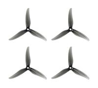 casstaly 4PCS 5131.0 5 Pouces Hélice à 3 Pales pour Drone RC FPV Racing Compatible avec Les Moteurs 2207 2306 Gris
