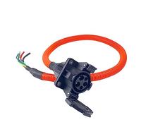 casstaly Adaptateur de véhicule électrique 32 A SAE J1772 Prise de charge CA avec soufflet Prise de charge pour véhicule électrique