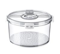 casstaly Boîte à pain hermétique ronde, boîte de rangement pour pain fait maison, facile à utiliser