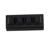 casstaly Clavier programmable à 4 touches, interrupteur rouge, touches Ctrl C, V, entrée Mini clavier mécanique NKRO pour jeux et bureau Noir B