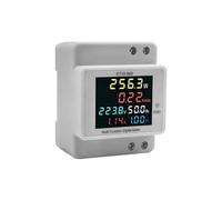 casstaly Compteur d'électricité intelligent compteur intelligent watt-heure 220 V tension courant puissance fréquence facteur mètre mètre type rail