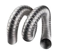 casstaly Conduit flexible en aluminium pour ventilation et évacuation de fumée facile à installer 60 mm 3 mètres
