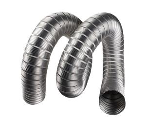 casstaly Conduit flexible en aluminium pour ventilation et évacuation de fumée facile à installer 60 mm 3 mètres