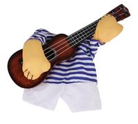casstaly Costume de guitare pour animal domestique - Costume amusant pour chat - Vêtements pour chiens et - Style guitariste super drôle - - L