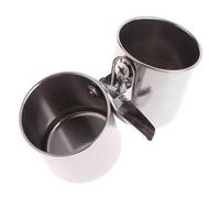 casstaly Gamelle ronde en acier inoxydable pour oiseaux et perroquets Taille S