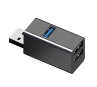 casstaly Hub USB Plug Play Data Hub Anti-interférence 3 ports USB 3.0 Expander Robuste Hub USB 3.0 Adaptateur pour ordinateur portable Accessoire pour ordinateur portable 5 Gbps Adaptateur