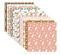 casstaly Lot de 24 blocs de papier pour scrapbooking 30,5 x 30,5 cm