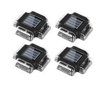 casstaly Lot de 4 lampes solaires pour terrasse de piscine, accessoires de piscines hors sol et creusées