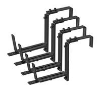 casstaly Lot de 4 supports de jardinières réglables (15,2 à 31,5 cm) pour jardinières, jardinières, crochets muraux