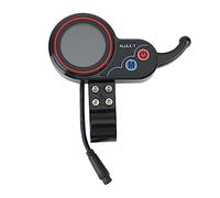 casstaly NJAX-T 1 compteur de tableau de bord pour scooter électrique 36 V 48 V réglable 6 broches en plastique noir pour accessoires de trottinette électrique