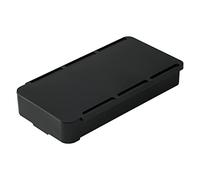 casstaly Organiseur de tiroir sous le bureau, boîte de rangement autocollante, support de maquillage de bureau, noir