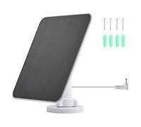 casstaly Panneau solaire extérieur 5 V de charge pour caméra Ring Spotlight Cam et Ring Stick Up Cam DC 3,5 x 1,35 port