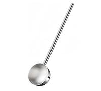 casstaly Petite louche à soupe en métal avec bec verseur de 56,7 g - Louche à long manche en acier inoxydable - 26,7 cm