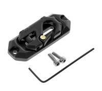 casstaly Plaque de montage de treuil en métal - Outil de récupération pour crochet de treuil - Convient pour voiture RC Crawler Axail SCX10 TRX4 - Noir