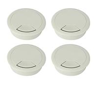 casstaly Plastic Diamètre 4Pcs Gris De La Couverture 50Mm De Trou De Câble De Passe-Câble pour La Table D'Ordinateur