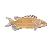 casstaly Plateau à en Forme de Poisson en Résine de Style Vintage, Plat à Bagues, Porte-Clés à Bibelots Antiques, Plateau Décoratif pour Organisateur D'Affichage
