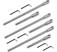 casstaly Rallonge de Foret 6, 12 Pouces de MèChes à Bois avec Clé à Molette pour Accessoires de Construction en Bois (12)