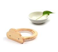 casstaly Résistant Une la Chaleur Pet en Bois Suspendu Chiot Chat Pot d'eau Pot Bol Une Chien Bol Portable Distributeur d'eau pour Animaux Feeder Pet Fournitures Nuage