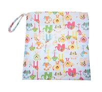 casstaly Sac a couches lavables etanche zippe(Multi Animal Pattern Light Blue)