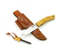 Casström - No.10 Swedish Forest Knife Carbon Steel - Couteau - curly birch