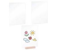 Cast Acrylic Sheet - 3-Piece Clear Craft Panel | Sign Display Glass