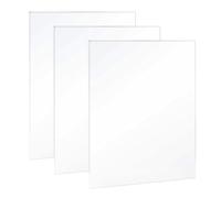 Cast Acrylic Sheet | 3 pièces Thick Craft Supplies, Cast Acrylic Sheet Clear Glass Panel, pour Sign Crafting Projects Display Wedding Invitation Engraving Home Decor