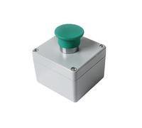 Cast Aluminum Push Button Switch Control Box Explosion-proof Junction Enclosure Emergency Start Stop NWPNLXEA(1P Green Mushroom)