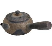 Cast IRO Théière Japaese Théière Chiese 250ml Théière Chiese Théière en Céramique Side, Hadle Portable pour Outdoor Picic, A, 17.5 x 8.5cm