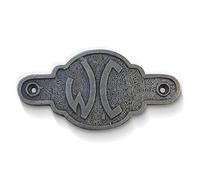 Cast Iron antique style WC Door Plaque