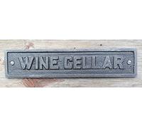 Cast Iron antique style Wine Cellar Door Wall Plaque