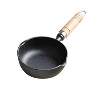 Cast Iron Butter Warmer Pot | Even Heat Distribution for Excellent Frying | Multi - Functional Oil Pan for Eggs/Dumplings/Family Cooking | Sturdy & Splatter - Containing Design