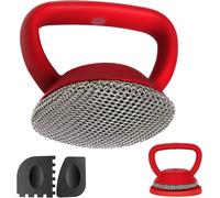 Cast Iron Cleaner,Cast Iron Pan Cleaner + 2 BBQ Scrapers + 1 Mat,316 Steel,Chain Mesh Scraper with Handle for Cast Iron Pans and Frying Pans-Switches to