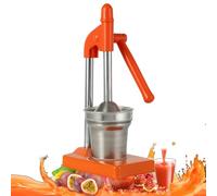 Cast Iron Juicer Hand Press, Manual Juicer Hand Press,Stainless Steel Lemon Squeezer for Bar Kitchen, Easy to Clean (Orange)