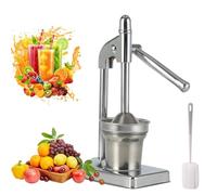 Cast Iron Juicer Hand Press, Stainless Steel Lemon Squeezer, With Non-skid Cup Baseeffort Saving Lever, For Fresh Lemonade Orange Juice, Easy To Use, Home And Kitchen Essentials (Silver)
