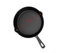 Cast Iron Skillet 10cm Uncoated Natural Iron Pan(14cm) | 10cm compact size, uncoated natural iron, even heating, pour ideal for single servings, easy maintenance