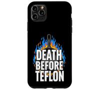 Cast Iron Skillet Cooking Death Before Nonstick Pan Coque pour iPhone 11 Pro Max