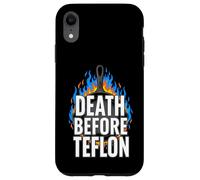 Cast Iron Skillet Cooking Death Before Nonstick Pan Coque pour iPhone XR